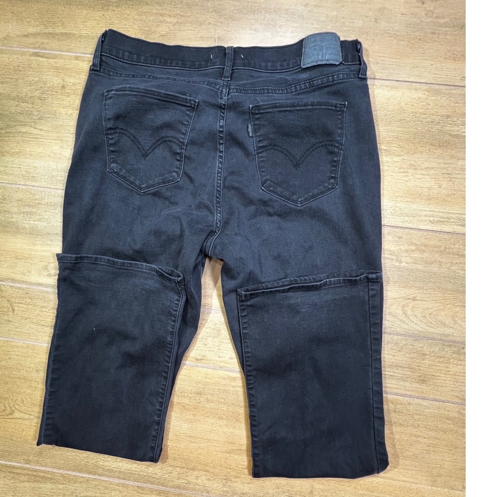 Levi's Jeans‎ Black Wash Bootcut Flare Mid Rise Size 16M W33 L32 - Picture 2 of 11